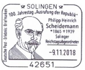 Read more about the article Solingen: 100. Jahrestag der „Ausrufung der Republik“