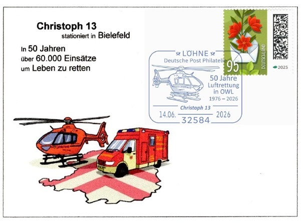Beleg Hubschrauber Christoph 13 - Löhne 2026 - OWL