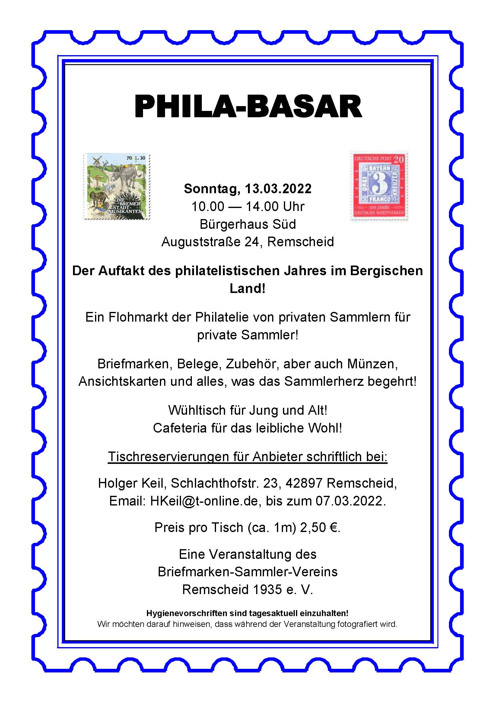 Read more about the article PHILA-Basar in Remscheid