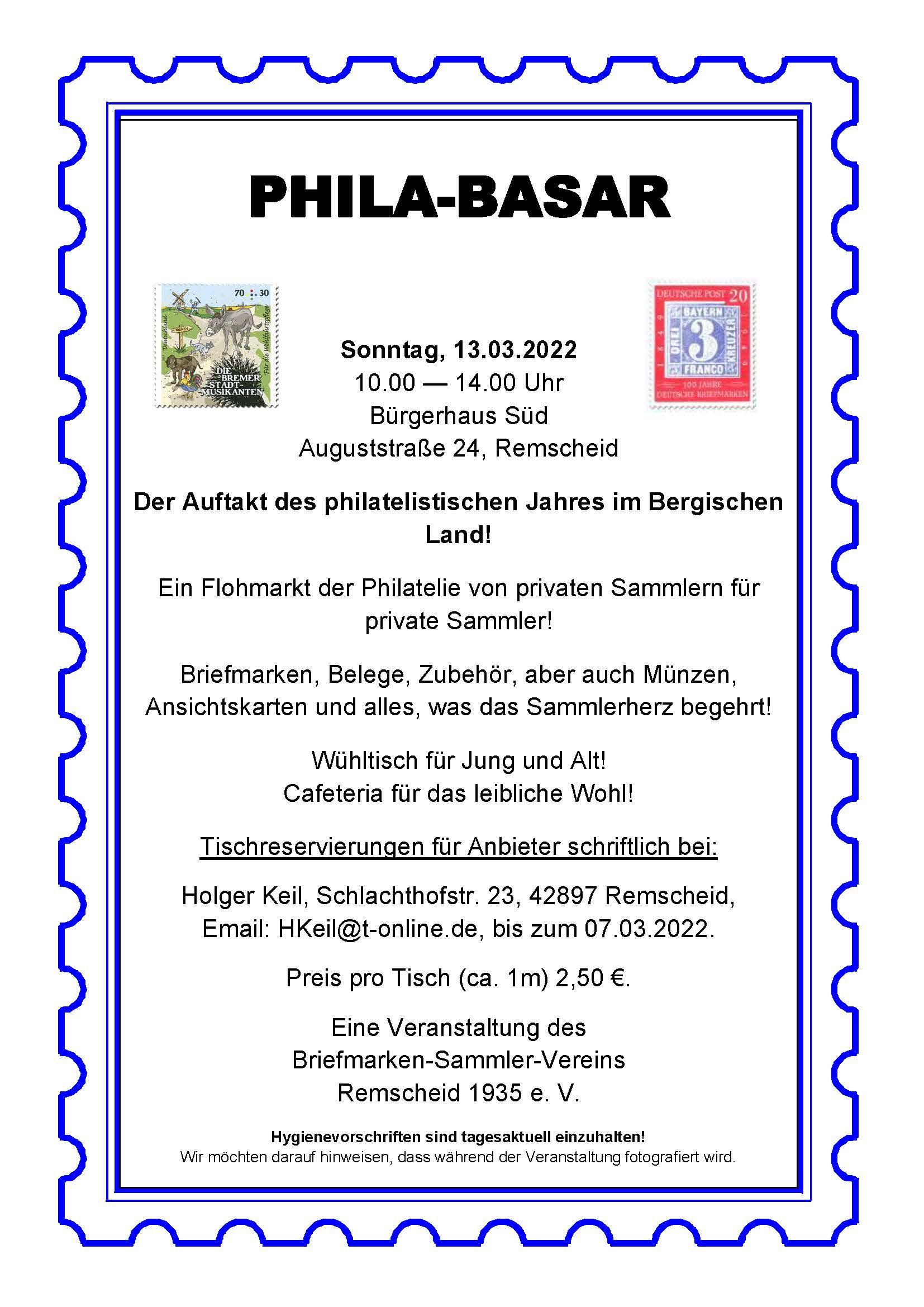 Mehr über den Artikel erfahren PHILA-Basar in Remscheid