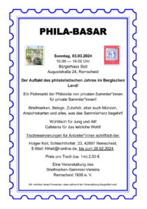 Read more about the article „PHILA-Basar“ in Remscheid