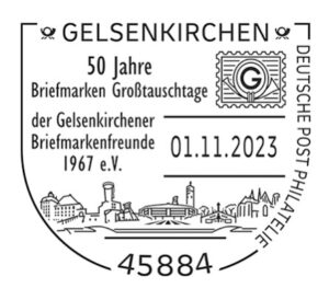 Read more about the article „Jubiläums-Großtauschtag mit Briefmarkenschau – 50 Jahre Großtauschtage in Gelsenkirchen“ am 1. November 2023