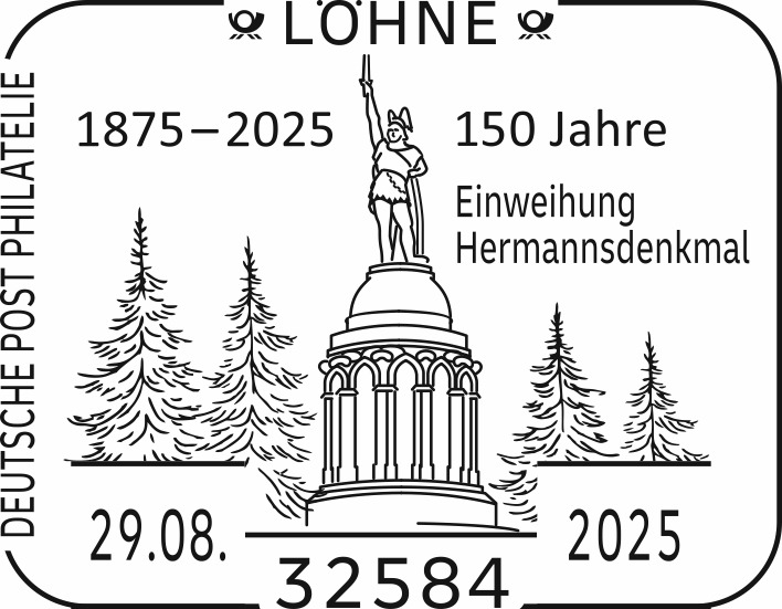 Sonderstempel 150 Jahre Einweihung Hermannsdenkmal