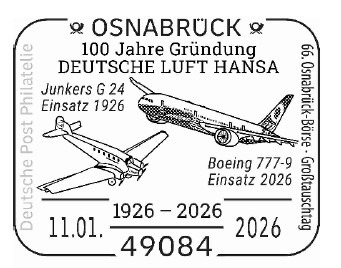 Sonderstempel 100 Jahre Deutsche Luft Hansa