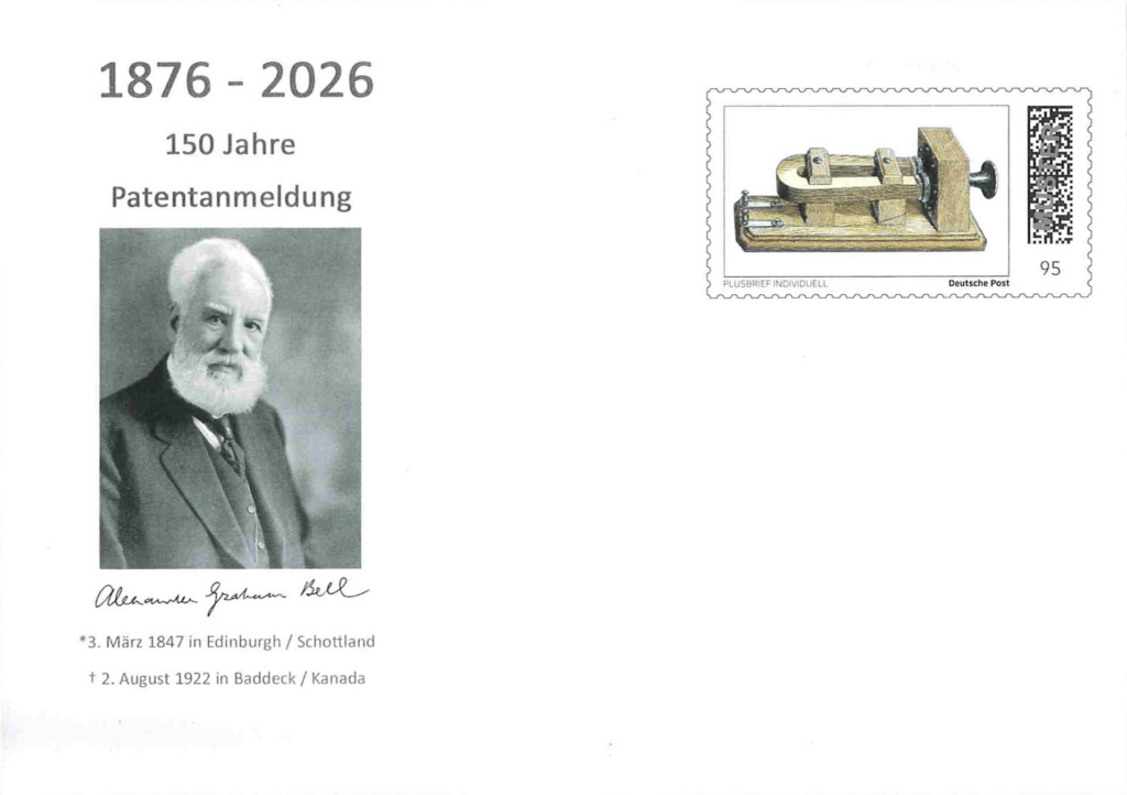 Schmuckumschlag 150 Jahre Patentanmeldung