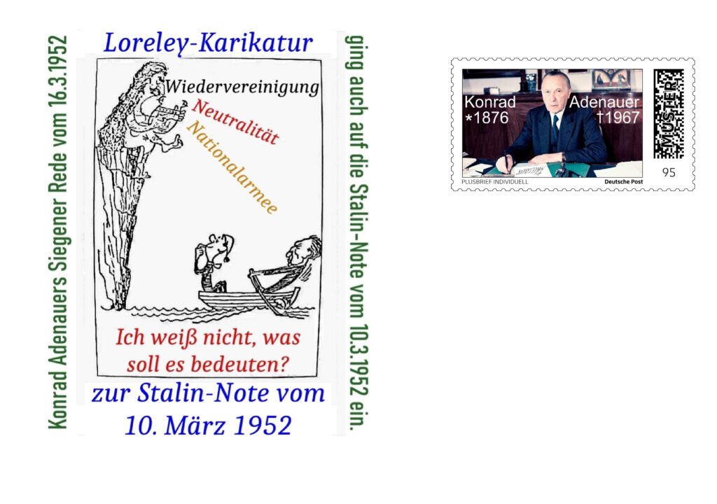 Beleg Adenauer - Siegen 2026 - Südwestfalenbörse